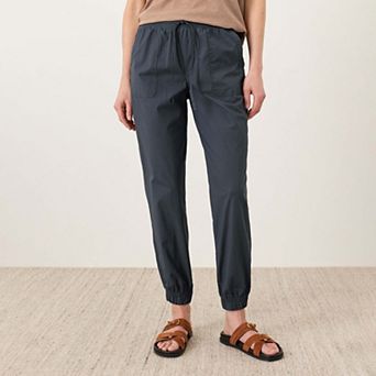 Organic Cotton Stretch Poplin Jogger