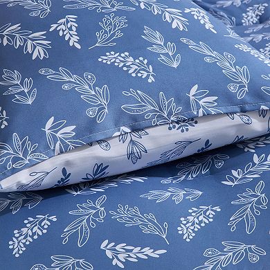 Nestl 3PC Reversible Botanical Printed Comforter Bedding Set