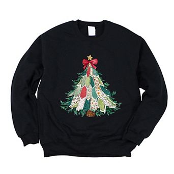 Christmas Tree Stitched - Women's Graphic Sweatshirt