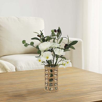 Everyday Decor Artificial Daisy & Olive Leaf Arrangement