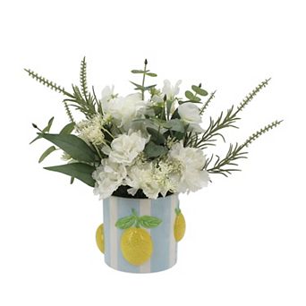 Everyday Decor Artificial Botanicals in Summer Citrus Vase