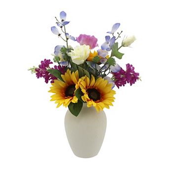 Everyday Decor Artificial Summer Market Sunflower Arrangement