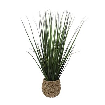 Everyday Decor Artificial Grasses in Woven Planter