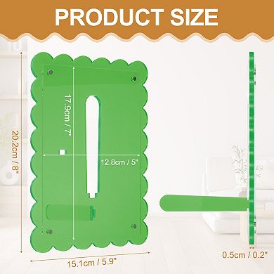 5x7 Inch Acrylic Floating Picture Frame for Wall or Tabletop Display, Hanging Photo Frame Stand