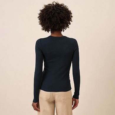Perfect Rib Long Sleeve Tee