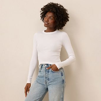 Perfect Rib Long Sleeve Tee