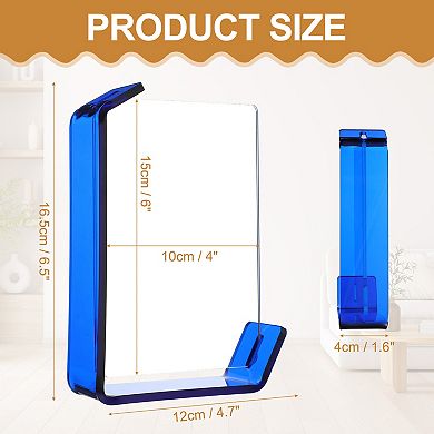 Acrylic Floating Picture Frame for Wall or Tabletop Display, Hanging Photo Frame Stand 4x6/5x7 inch