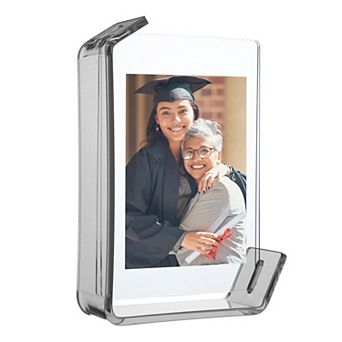 Acrylic Floating Picture Frame for Wall or Tabletop Display, Hanging Photo Frame Stand 4x6/5x7 inch