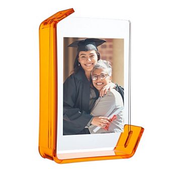 Acrylic Floating Picture Frame for Wall or Tabletop Display, Hanging Photo Frame Stand 4x6/5x7 inch