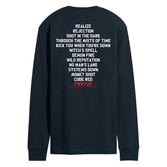 Men's ACDC Set List Long Sleeve Graphic Tee
