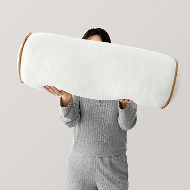 Bearpaw Mia Coco Flannel Bolster Pillow