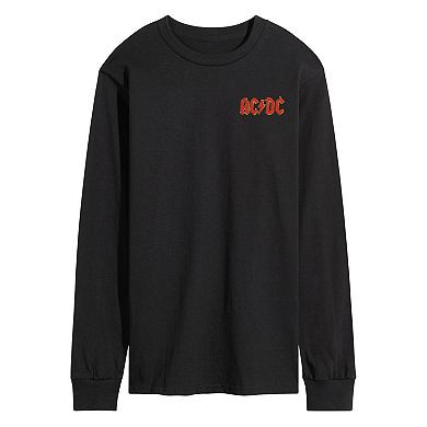 Men's ACDC Logo Grid Long Sleeve Graphic Tee