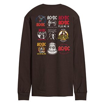 Men's ACDC Logo Grid Long Sleeve Graphic Tee