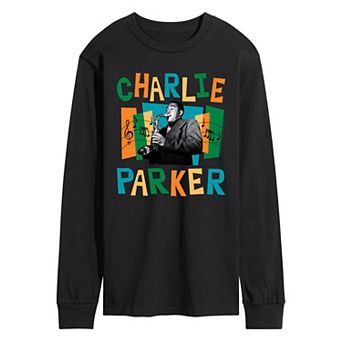 Men's Charlie Parker Portrait Long Sleeve Graphic Tee