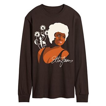 Men's Etta James Floral Oversized Long Sleeve Graphic Tee