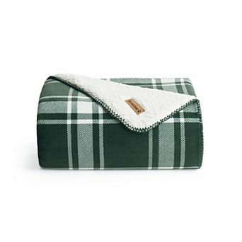 Bearpaw Badger Coco Plush and Sherpa Throw Blanket