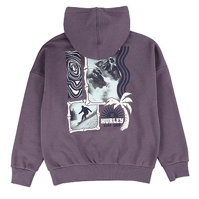 Boys 8-20 Hurley Fleece Graphic Pullover Oversized Hoodie