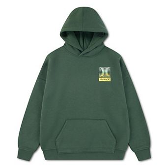 Boys 8-20 Hurley Fleece Graphic Pullover Oversized Hoodie