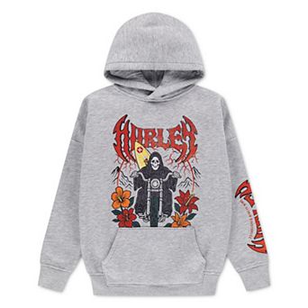 Boys 8-20 Hurley Fleece Graphic Pullover Oversized Hoodie