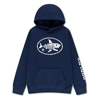 Boys 8-20 Hurley Fleece Graphic Pullover Oversized Hoodie