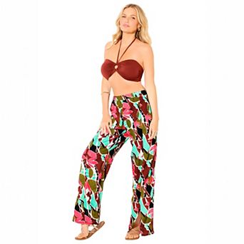 Swimsuits for All Women's Elastic Waist Lounge Cover Up Pant