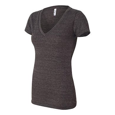 BELLA + CANVAS Womens Triblend Deep V-Neck Tee