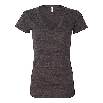 BELLA + CANVAS Womens Triblend Deep V-Neck Tee