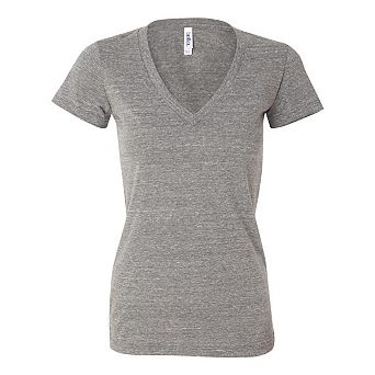 BELLA + CANVAS Womens Triblend Deep V-Neck Tee