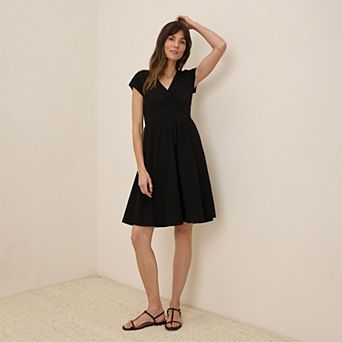 Fit & Flare Crossover Dress