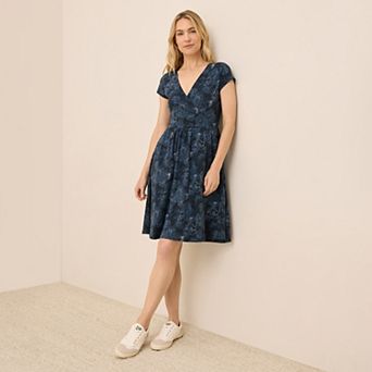 Fit & Flare Crossover Dress