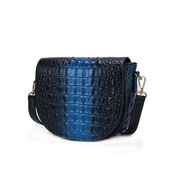 MKF Collection Amalia Croc-Embossed Crossbody Bag