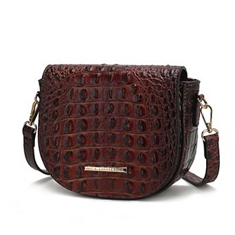 MKF Collection Amalia Croc-Embossed Crossbody Bag