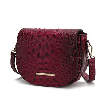 MKF Collection Amalia Croc-Embossed Crossbody Bag