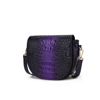 MKF Collection Amalia Croc-Embossed Crossbody Bag