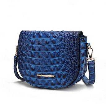 MKF Collection Amalia Croc-Embossed Crossbody Bag