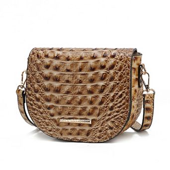 MKF Collection Amalia Croc-Embossed Crossbody Bag