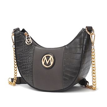 MKF Collection Amira Croc-Embossed Faux Leather Shoulder Bag