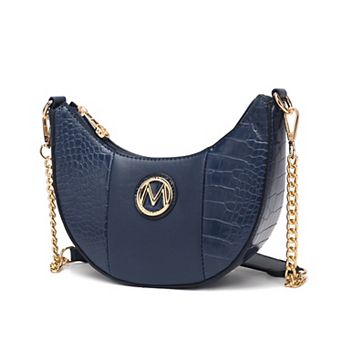 MKF Collection Amira Croc-Embossed Faux Leather Shoulder Bag