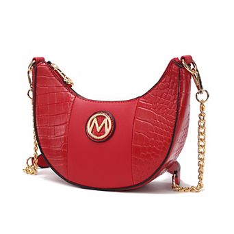 MKF Collection Amira Croc-Embossed Faux Leather Shoulder Bag