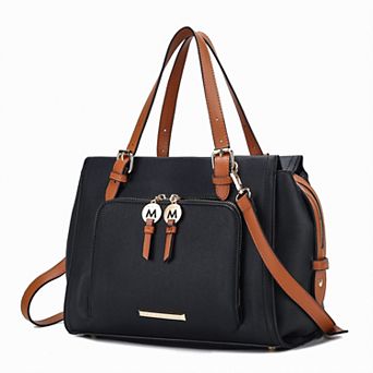 MKF Collection Elise Faux Leather Satchel Bag
