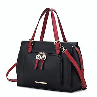 MKF Collection Elise Faux Leather Satchel Bag