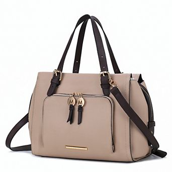 MKF Collection Elise Faux Leather Satchel Bag