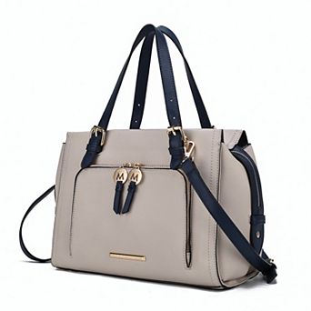 MKF Collection Elise Faux Leather Satchel Bag