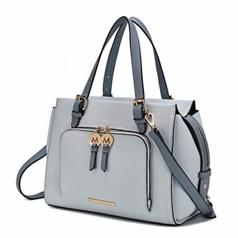 MKF Collection Elise Faux Leather Satchel Bag