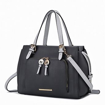 MKF Collection Elise Faux Leather Satchel Bag