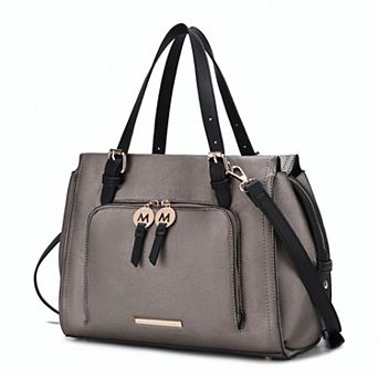 MKF Collection Elise Faux Leather Satchel Bag