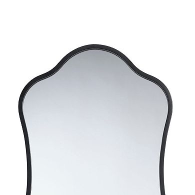 Ari Floor Mirror, Metal Wavy Frame, Hand Forged Iron