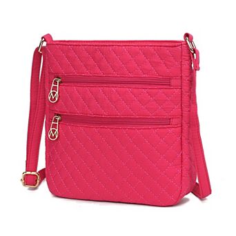 MKF Collection Lainey Solid Quilted Cotton Crossbody Bag