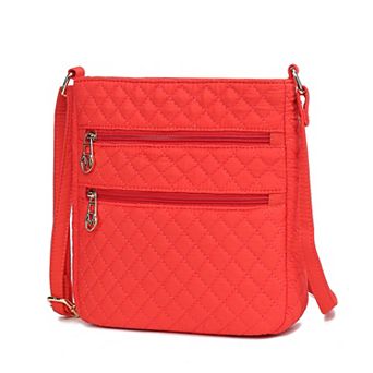 MKF Collection Lainey Solid Quilted Cotton Crossbody Bag