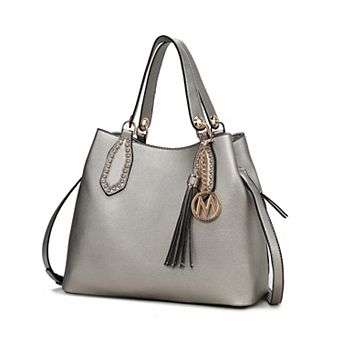 MKF Collection Lana Faux Leather Hobo Bag